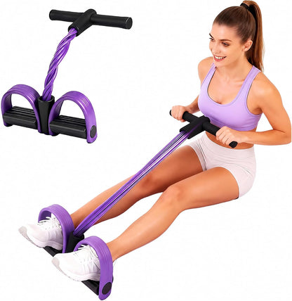 6-Tube Resistance Band Yoga Pedal Puller, Natural Latex